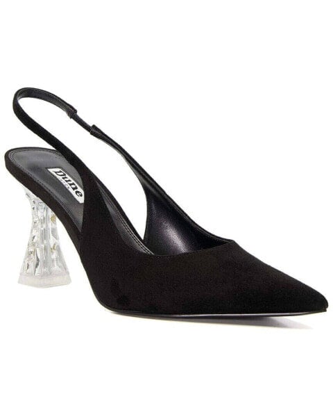 Dune London Carnation Suede Court Shoe Women's Black 39/8