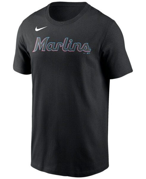 Miami Marlins Men's Swoosh Wordmark T-Shirt