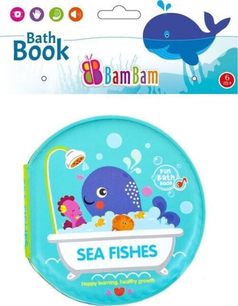 Игрушка для ванны BamBam BAM BAM Книжка для купания Морские животные