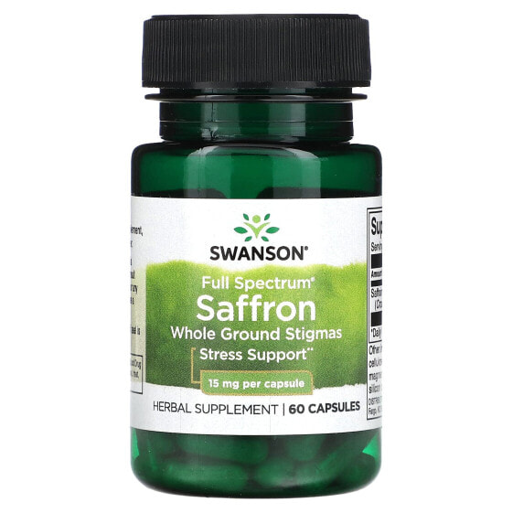 Витаминно-травяной препарат Swanson Имбирь и куркума 15 мг, 60 капсул