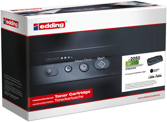 EDDING EDD-2050 - Toner - HP - schwarz - 80X CF280X - rebuilt 18-2050 - Compatible - Toner Cartridge