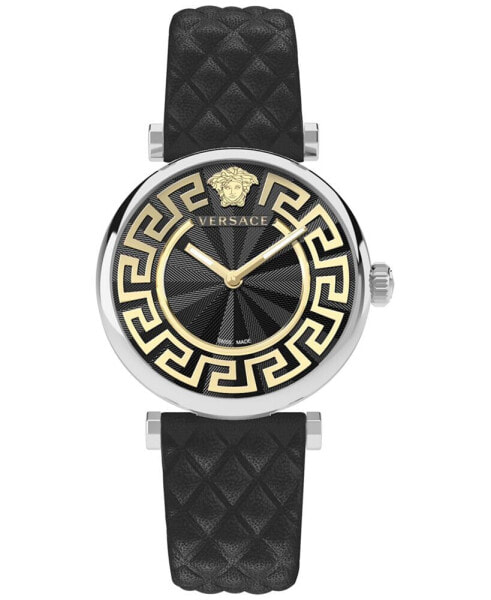 Часы Versace Greca Chic Black Leather