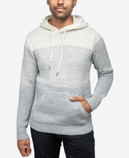 Men's Color Blocked Hooded Sweater