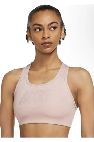 Бюстгальтер Nike Dri-Fit Swoosh Metallic Gx женский Розовый DD1458-601
