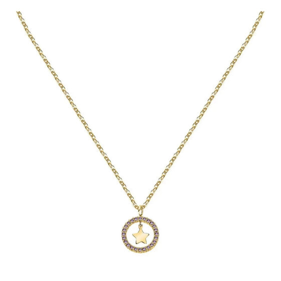 LE PETITE STORY FriendshIP Yg Amt Hoopstar 405 cm Necklace