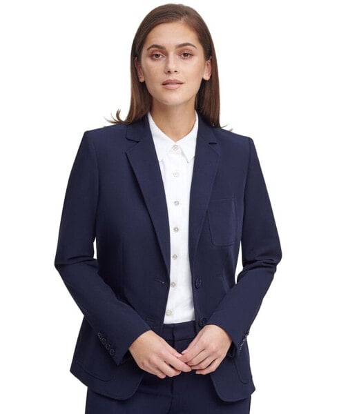 Women's Notched-Collar Double-Button Blazer