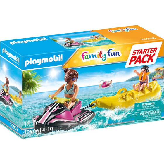 Игровой набор Playmobil Водные мотоцикл с банановой лодкой "Семейное веселье"