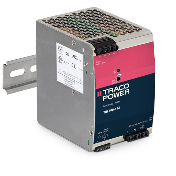 TRACO POWER TIB 480-124 - 82 mm - 124.2 mm - 114.2 mm - 1.02 kg - 480 W - 85-264 V