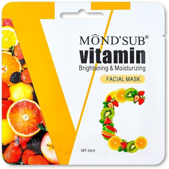 Feuchtigkeitsspendende und erfrischende Maske mit Vitamin C