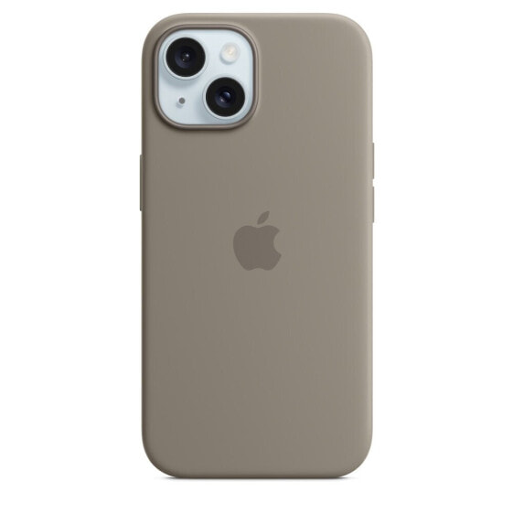 Чехол для смартфона Apple iPhone 15 Силиконовый с MagSafe Тонбраун