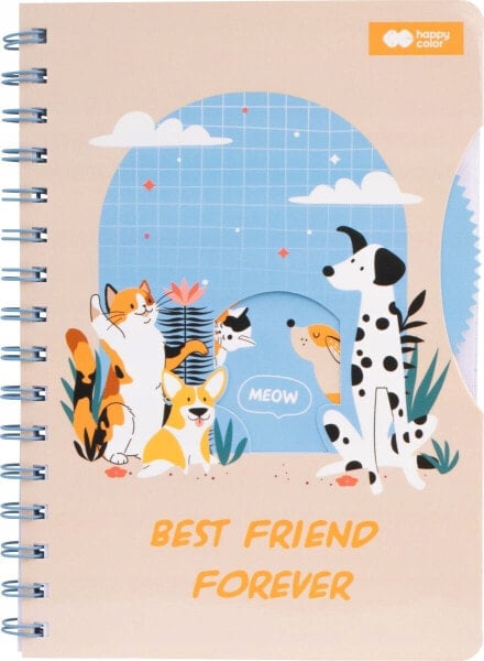 Happy Color Notes na spirali A5/80K Cat&Dog HAPPY COLOR