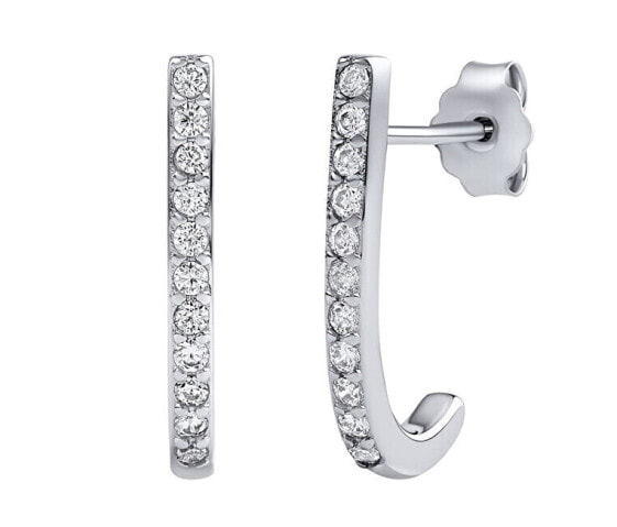 Barno Silver Earrings with Brilliance Zirconia DCC20411EW