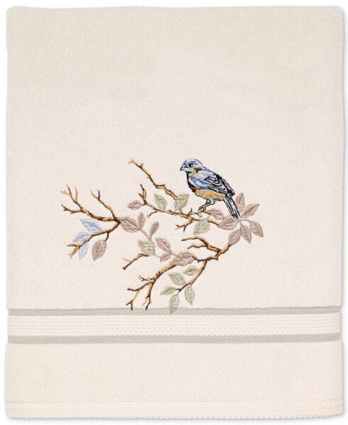 Love Nest Embroidered Cotton Bath Towel, 27" x 50"