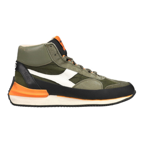 Diadora Equipe Mid Mad Italia Nubuck Sw High Top Mens Green Sneakers Casual Sho