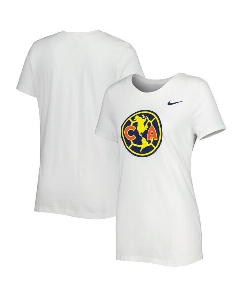 Women's White Club America Club Crest T-shirt