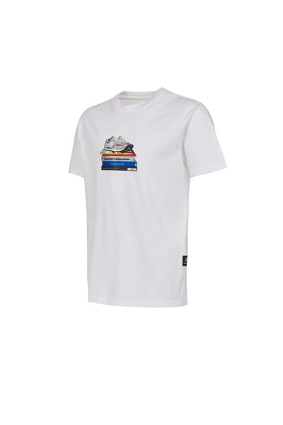 MNT1415-WT New Balance Nb Lifestyle Erkek T-shirt Beyaz