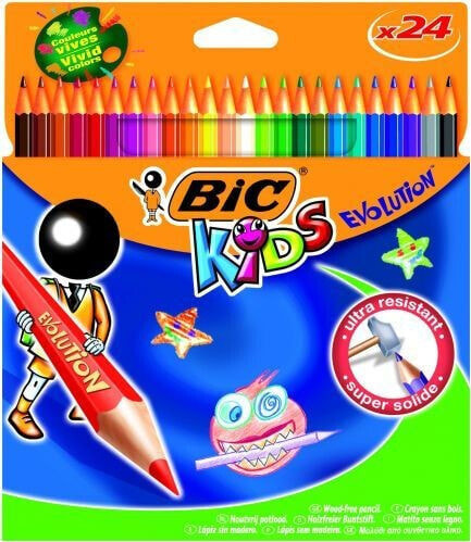 Цветные карандаши BIC KIDS EVOLUTION ECOLUTIONS 18+6 шт - 920298