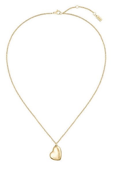 Charming gold-plated steel necklace Honey 1580574