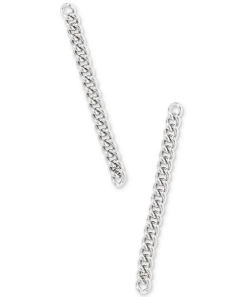 Chunky Chain Link Linear Drop Earrings