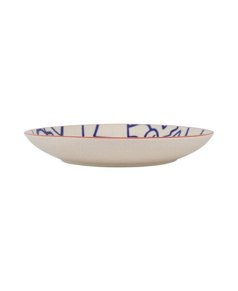 Moda Faces Round Shallow Bowl 12" D