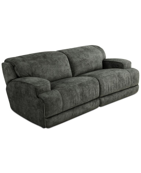 Sebaston 2-Pc. Fabric Sofa with 2 Power Motion Recliners, Created for Macy's