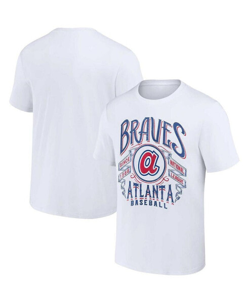 Men's Darius Rucker Collection by White Atlanta Braves Distressed Rock T-shirt