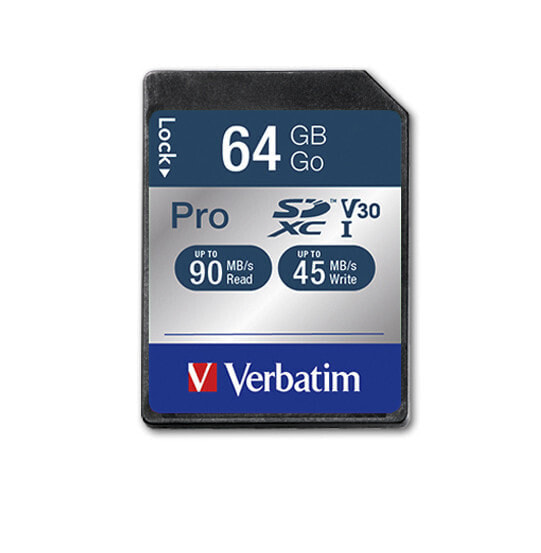 Pro - 64 GB - SDXC - Class 10 - UHS - 90 MB/s - 45 MB/s