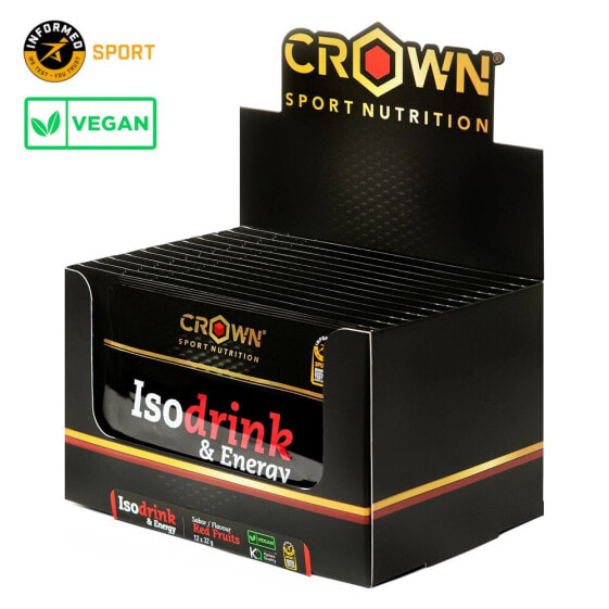 Спортивное питание CROWN SPORT NUTRITION Isodrink & Energy порошок для изотонического напитка в пакетах 32 г 12 штук Ягоды