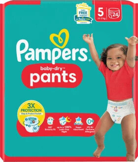 Baby Pants Baby Dry Gr.5 Junior (12-17 kg), 24 St