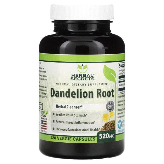 Dandelion Root, 520 mg, 120 Veggie Capsules