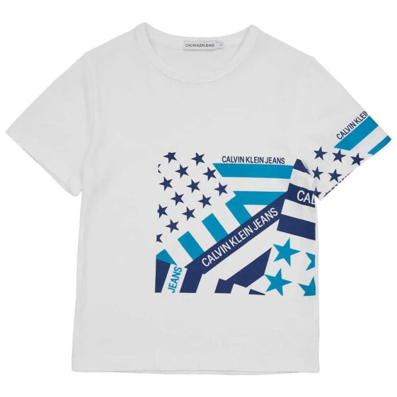 CALVIN KLEIN JEANS Flag Print Oco short sleeve T-shirt