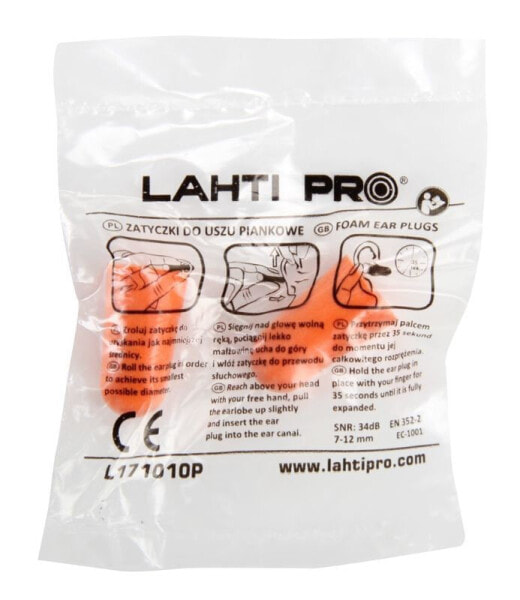 Lahti Pro Zatyczki do uszu piankowe L171010P 100 par - L171010D