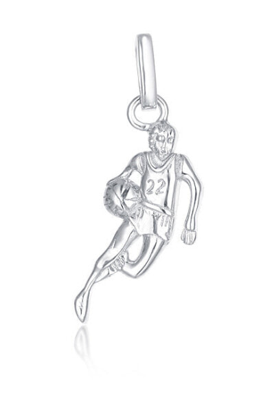 Stylish silver basketball pendant SVLP0649XH20000