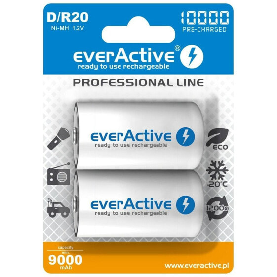 Аккумуляторные батарейки EverActive EVHRL20-10000 10000 mAh 1,2 V