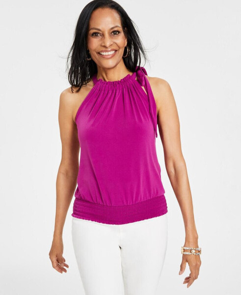 Tie-Neck Halter Top, Created for Macy's