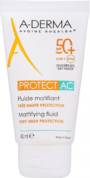 Mattierendes Sonnenschutzfluid für das Gesicht SPF 50+