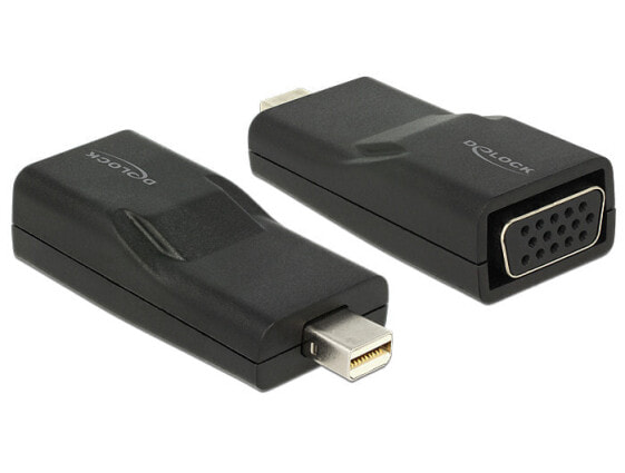 Delock mini Displayport/VGA - mini Displayport - VGA - Black