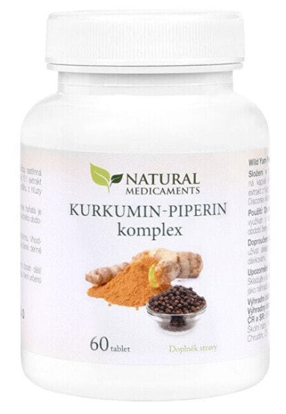 Таблетки Куркумин-пиперин комплекс Natural Medicaments 60 шт
