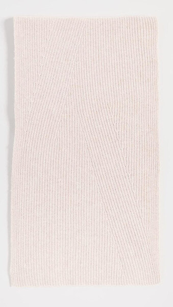 GANNI 289573 Women's Rib Knit Scarf, Brazilian Sand, Pink, Size One Size