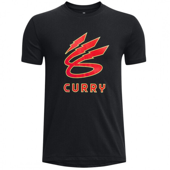 Футболка мужская Under Armour Curry Lightning Logo Чёрная