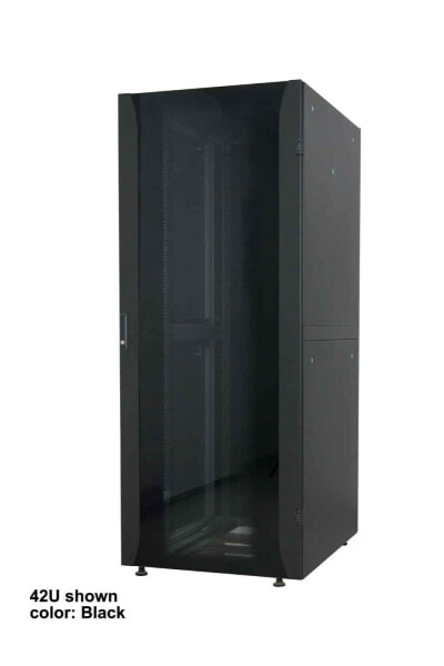Intellinet Network Cabinet - Free Standing (Premium) - 32U - Usable Depth 129 to 629mm/Width 503mm - Grey - Flatpack - Max 2000kg - Server Rack - IP20 rated - 19" - Aluminium - Multi-Point Door Lock - Split Side Panels (Two Locks Per Side) - Three Year Warranty - Fr