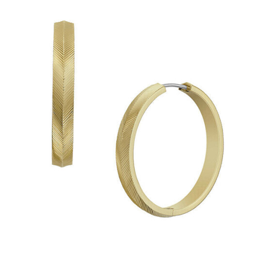 Harlow Linear Gold Plated Hoop Earrings JF04538710