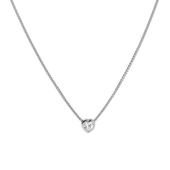 Silver heart necklace AJNA0002