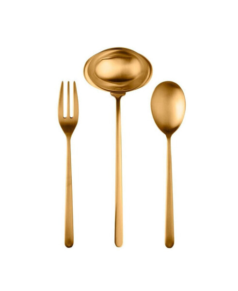 Linea Ice Oro Serving Set, 3 Piece