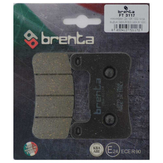 BRENTA MOTO 3117 Rear Organic Brake Pads