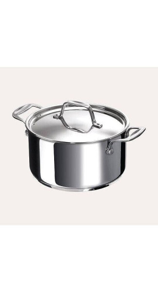 Chef Stainless Steel Casserole Dish Pot with Lid, 3.5 Qt