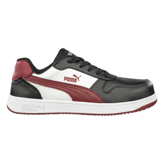 Puma Safety Frontcourt Low Electrical Hazard Composite Toe Work Mens Black, Red