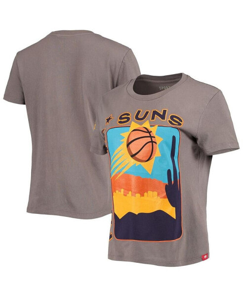 Футболка женская Sportiqe Phoenix Suns Street Capsule Arcadia на улицу, угольная