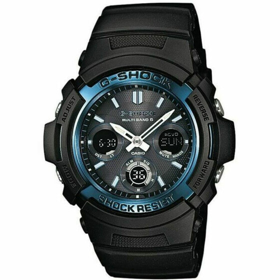 Мужские часы Casio AWG-M100A-1AER Синий Чёрный (Ø 52 mm)