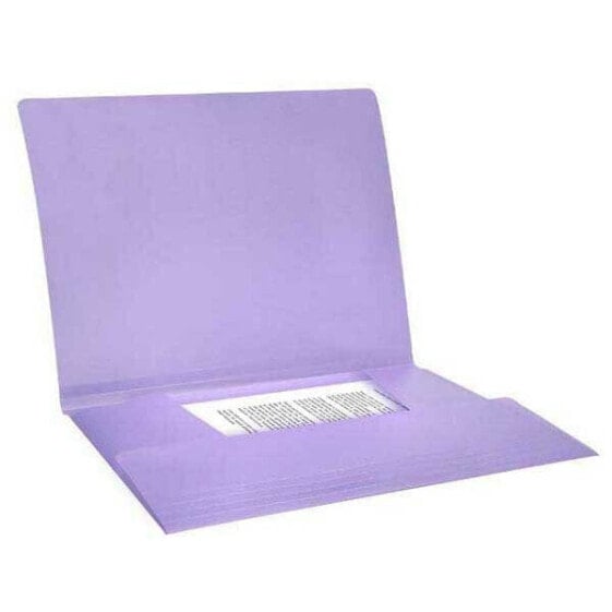 LIDERPAPEL Folder with rubber flaps polypropylene DIN A4 opaque lavender